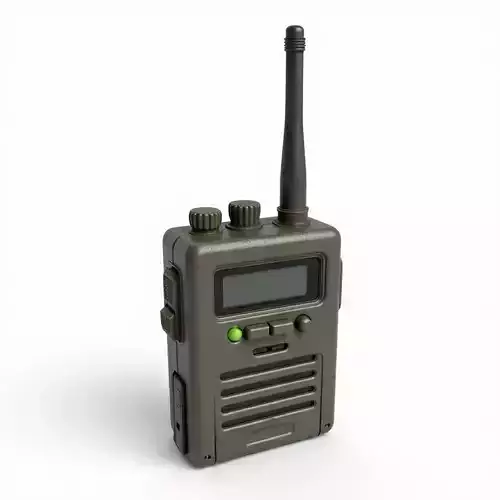 Field Radio Communicator 3D Model Military Survival Gear Low-poly 3D model Field Radio Communicator 3D Model Military Survival Gear Low-poly 3D model