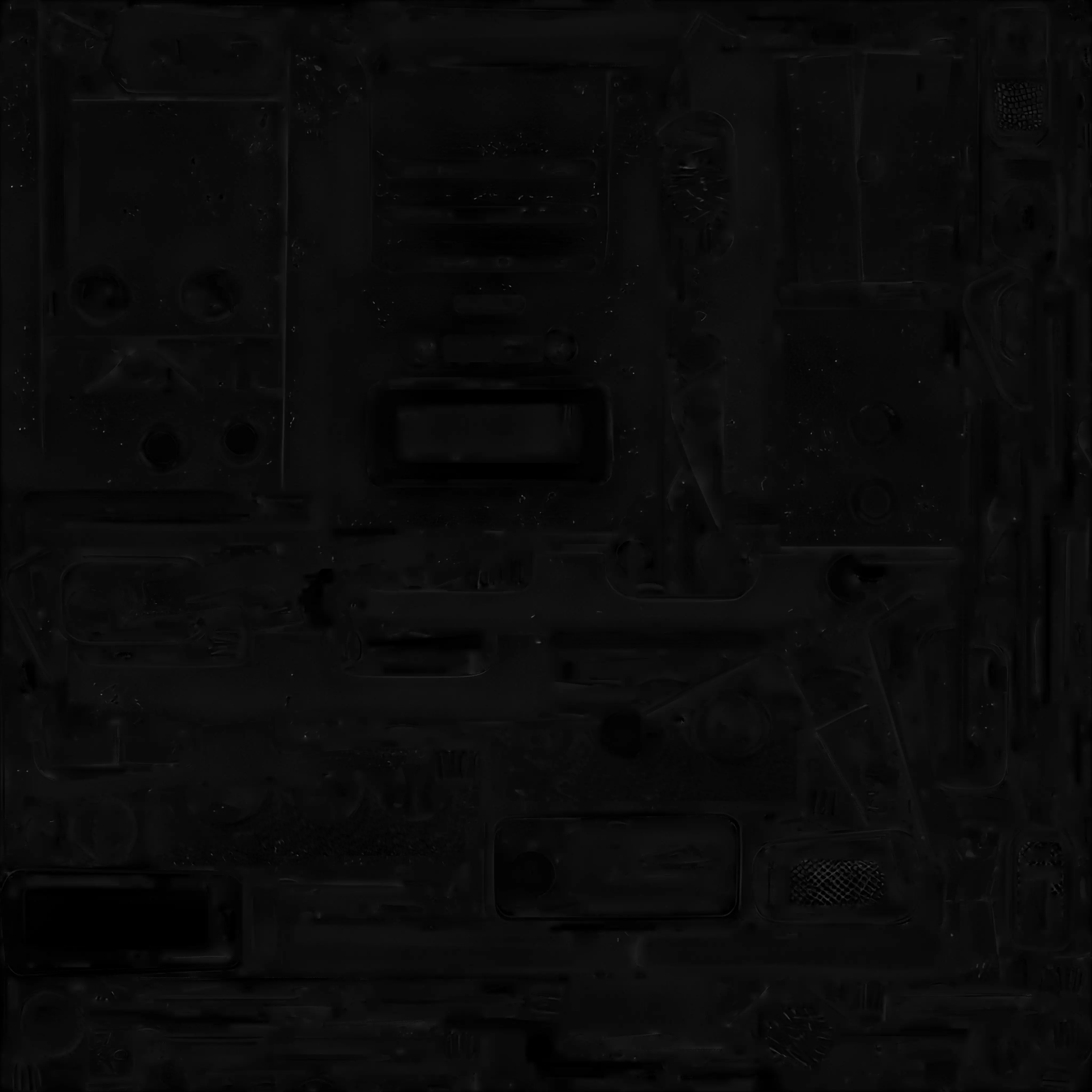 Field Radio Communicator 3D Model Military Survival Gear Low-poly 3D model_2