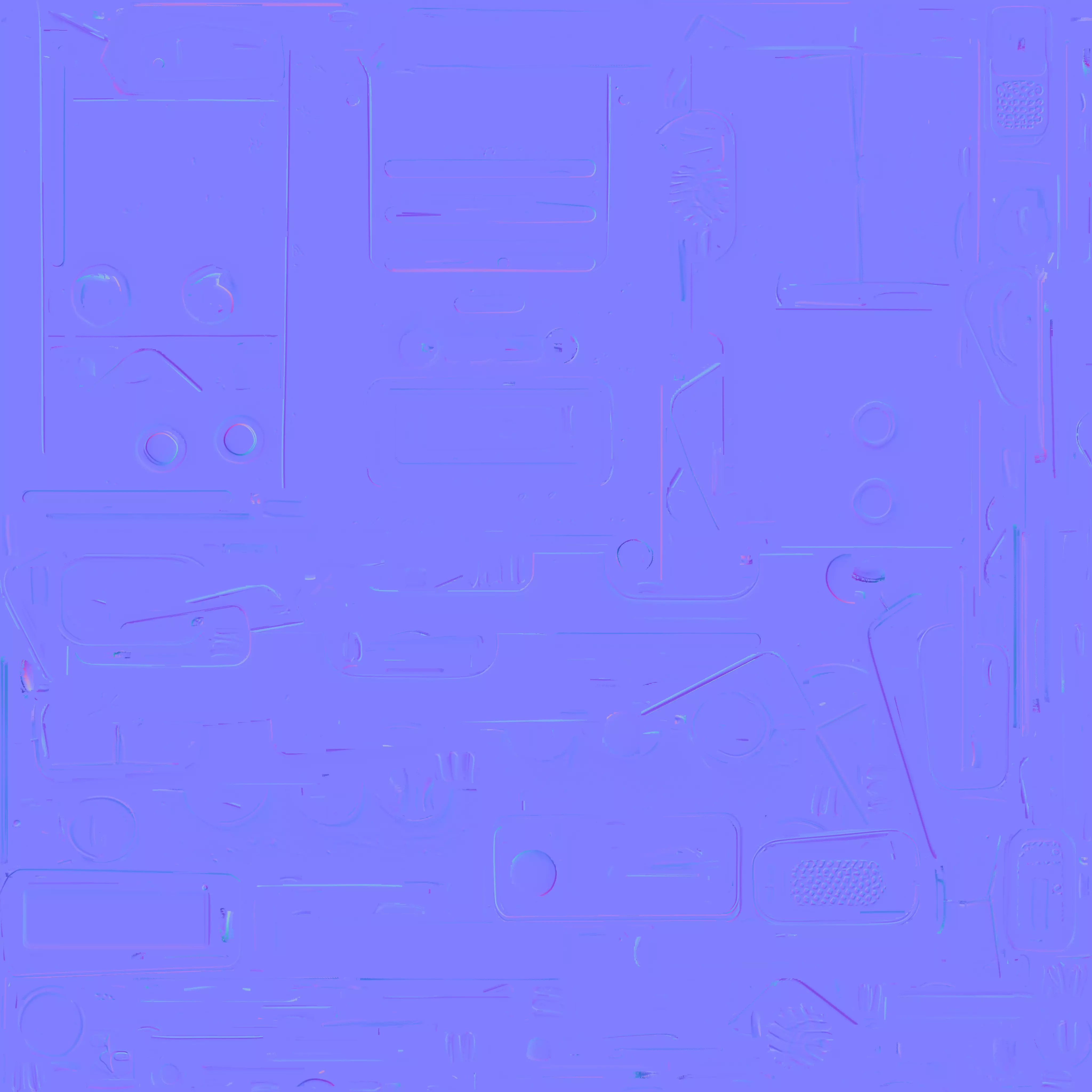 Field Radio Communicator 3D Model Military Survival Gear Low-poly 3D model_3