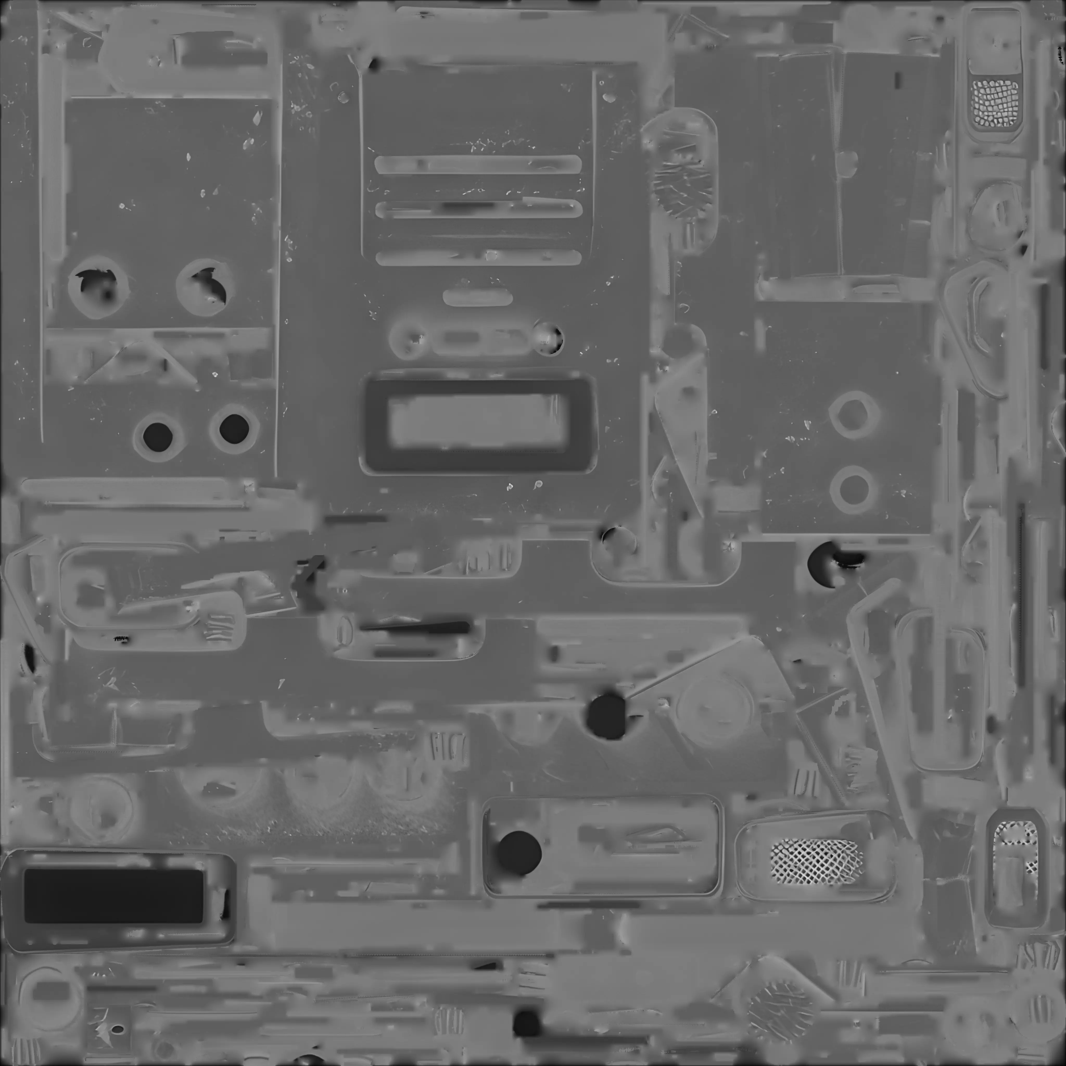 Field Radio Communicator 3D Model Military Survival Gear Low-poly 3D model_4