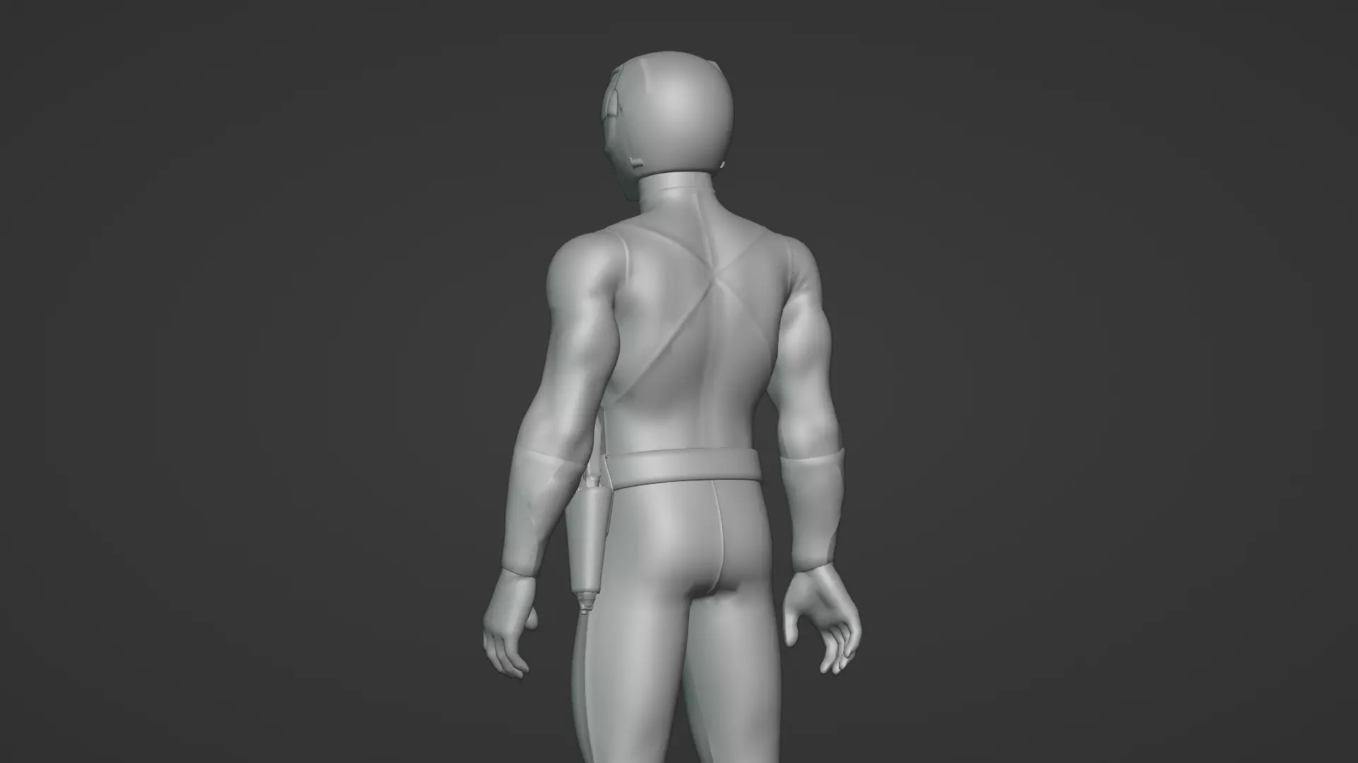 Black Ranger 3D Model Power Rangers Mighty Morphin Rigged Low-poly 3D model_13