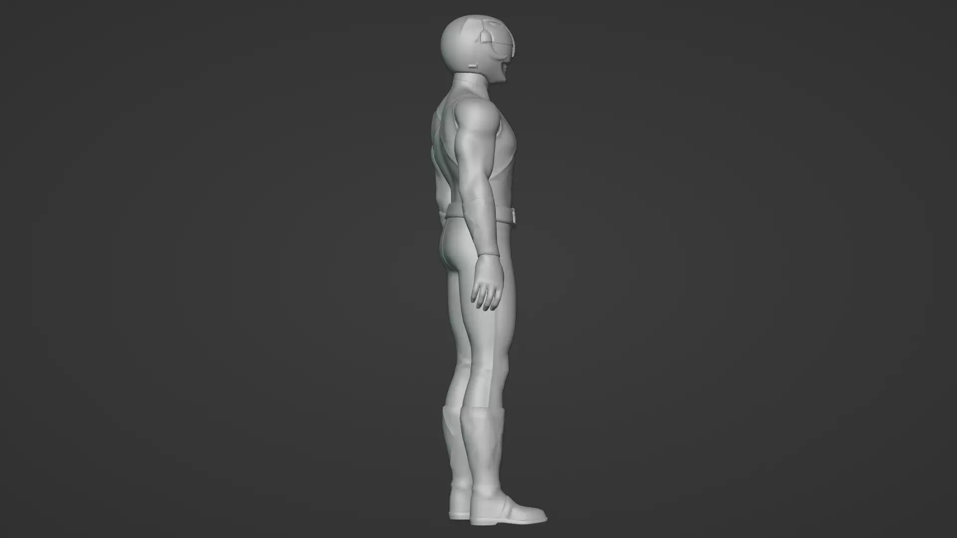 Black Ranger 3D Model Power Rangers Mighty Morphin Rigged Low-poly 3D model_20