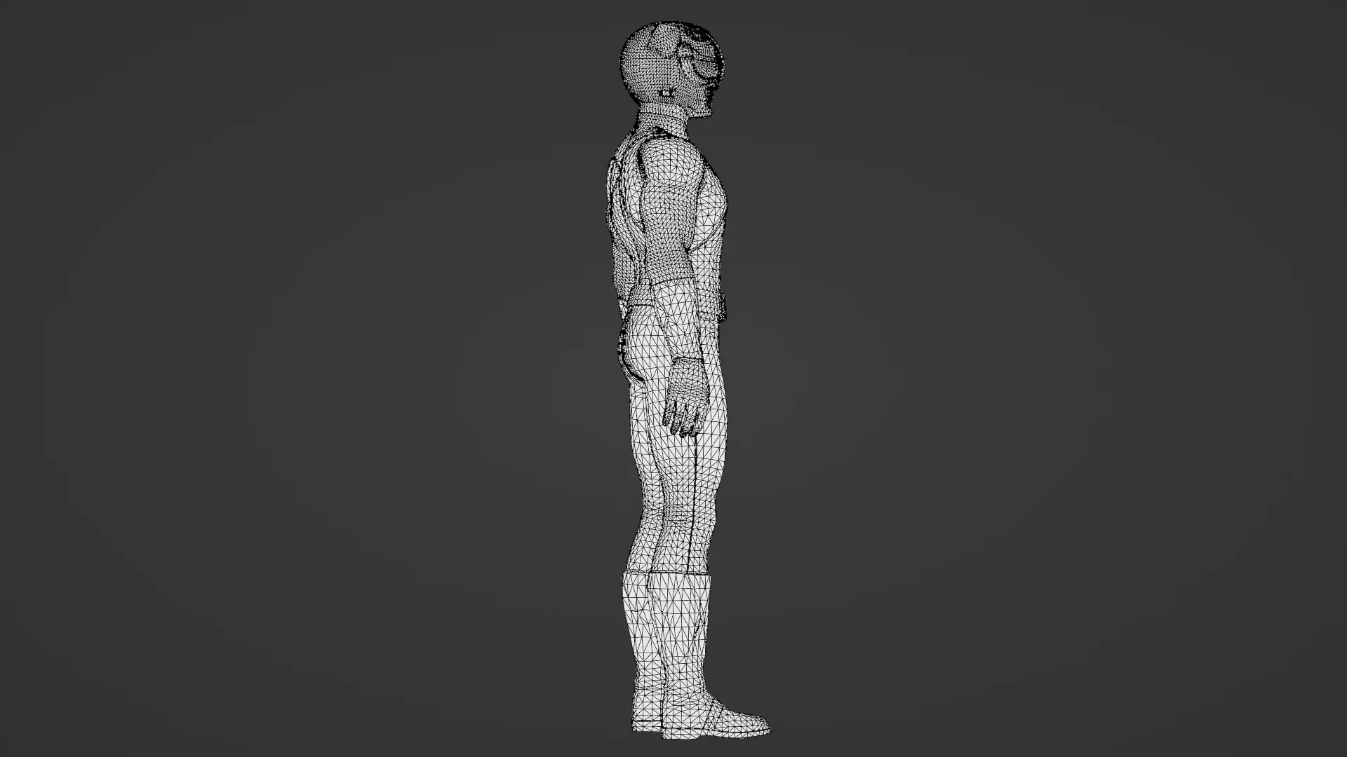 Black Ranger 3D Model Power Rangers Mighty Morphin Rigged Low-poly 3D model_32