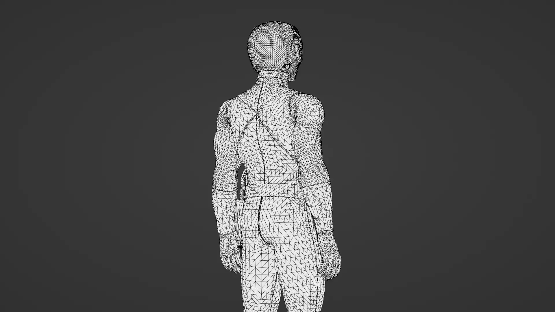 Black Ranger 3D Model Power Rangers Mighty Morphin Rigged Low-poly 3D model_27