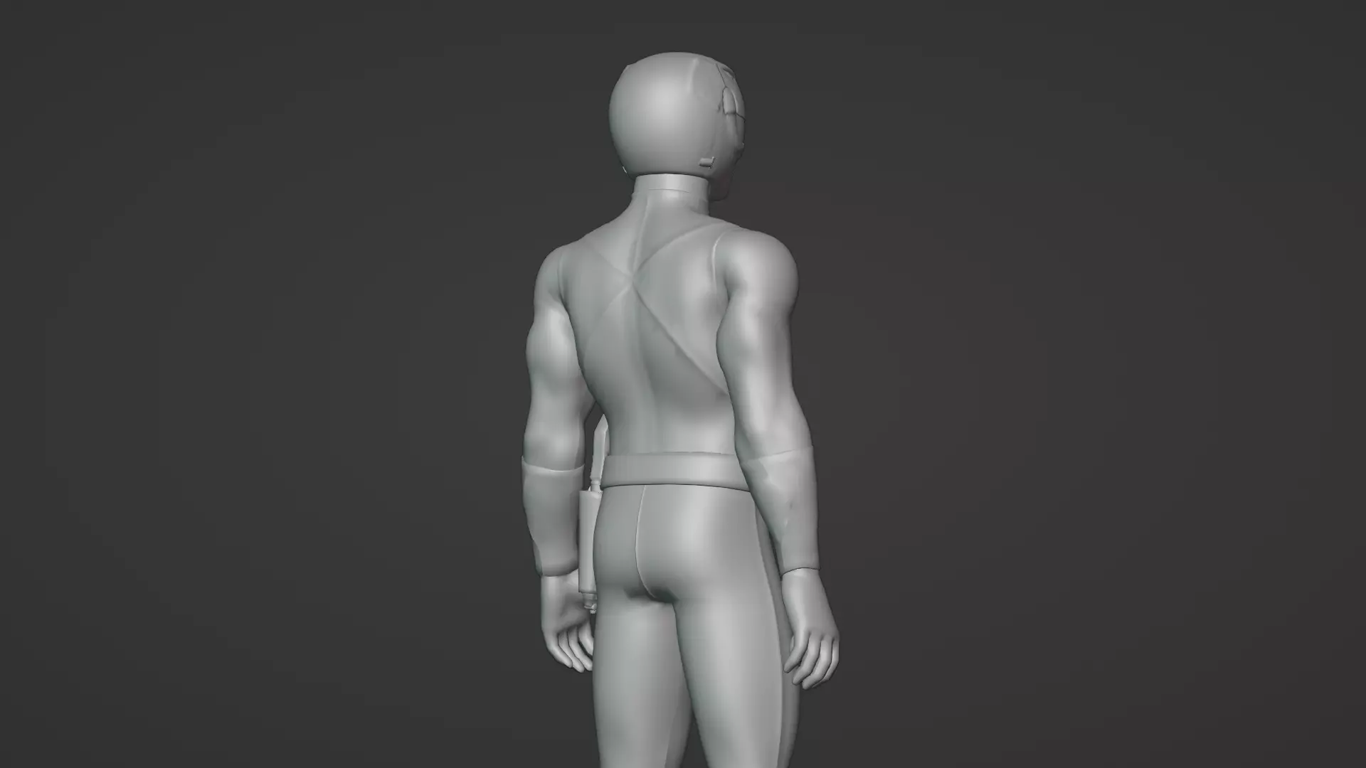 Black Ranger 3D Model Power Rangers Mighty Morphin Rigged Low-poly 3D model_15