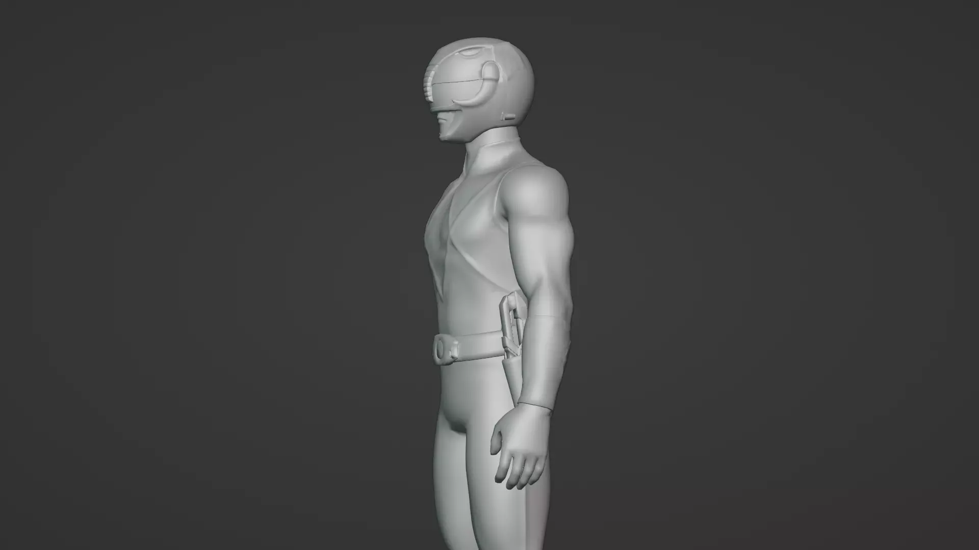 Black Ranger 3D Model Power Rangers Mighty Morphin Rigged Low-poly 3D model_23