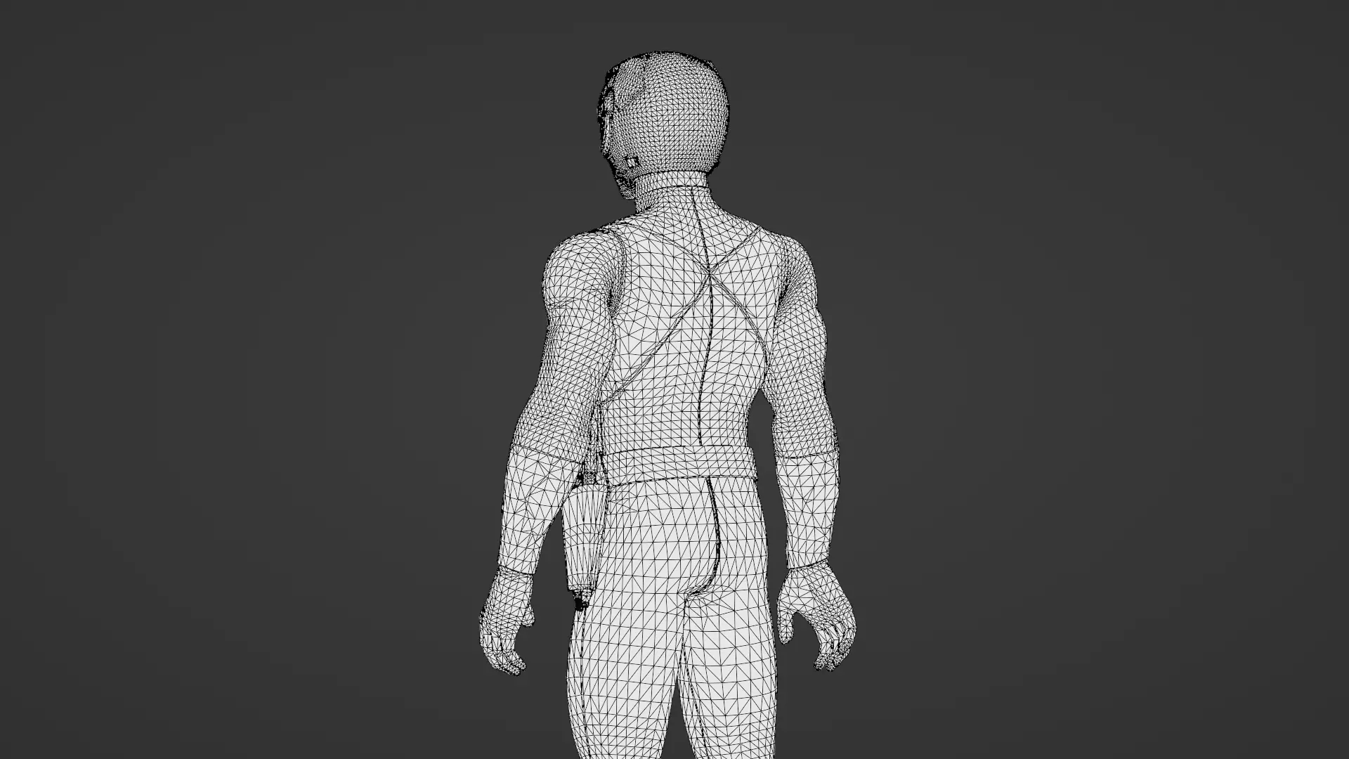 Black Ranger 3D Model Power Rangers Mighty Morphin Rigged Low-poly 3D model_25