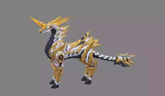 Mount - Horse Type 70 Low-poly 3D model