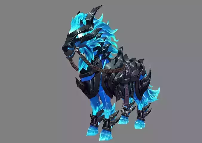 Mount - Horse Type 67 Low-poly 3D model