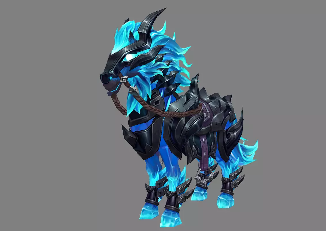 Mount - Horse Type 67 Low-poly 3D model_0