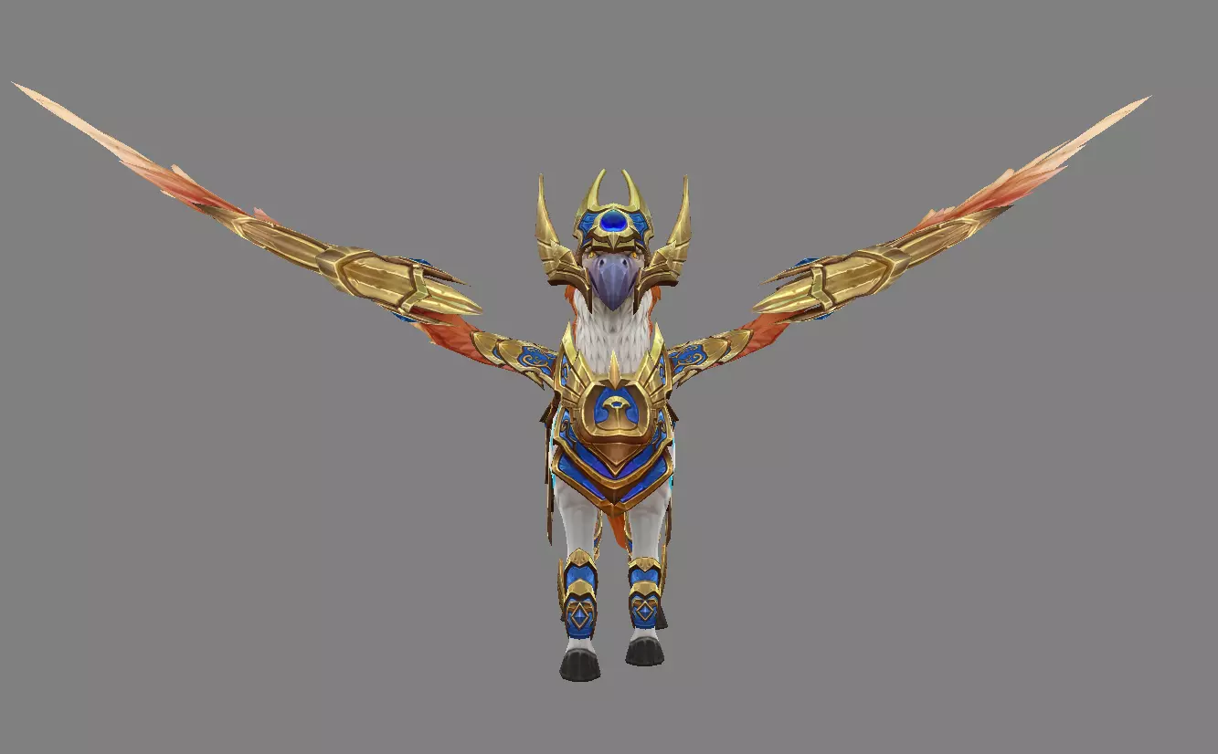 Mount - Horse Type 64 Low-poly 3D model_2