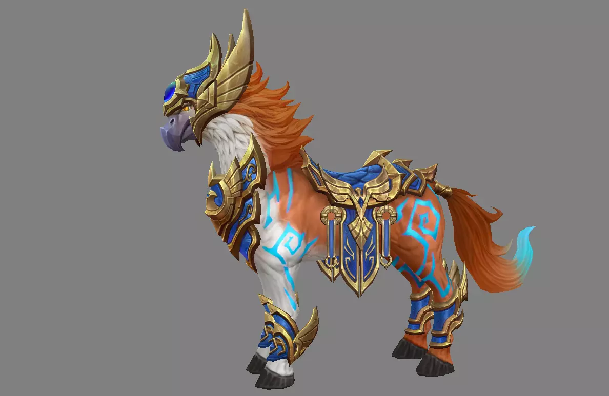 Mount - Horse Type 63 Low-poly 3D model_0