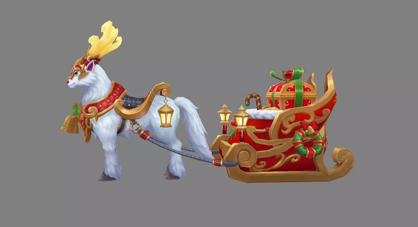 Mount - Horse Type 50 Low-poly 3D model_0