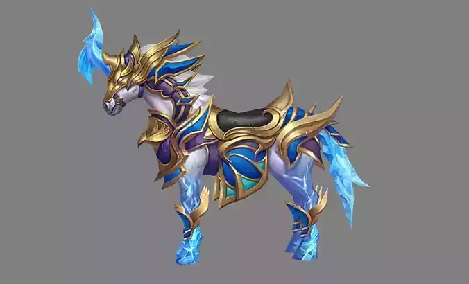 Mount - Horse Type 45 Low-poly 3D model