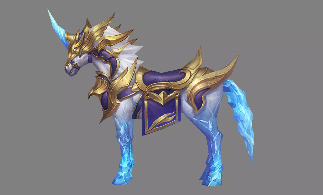 Mount - Horse Type 43 Low-poly 3D model_0