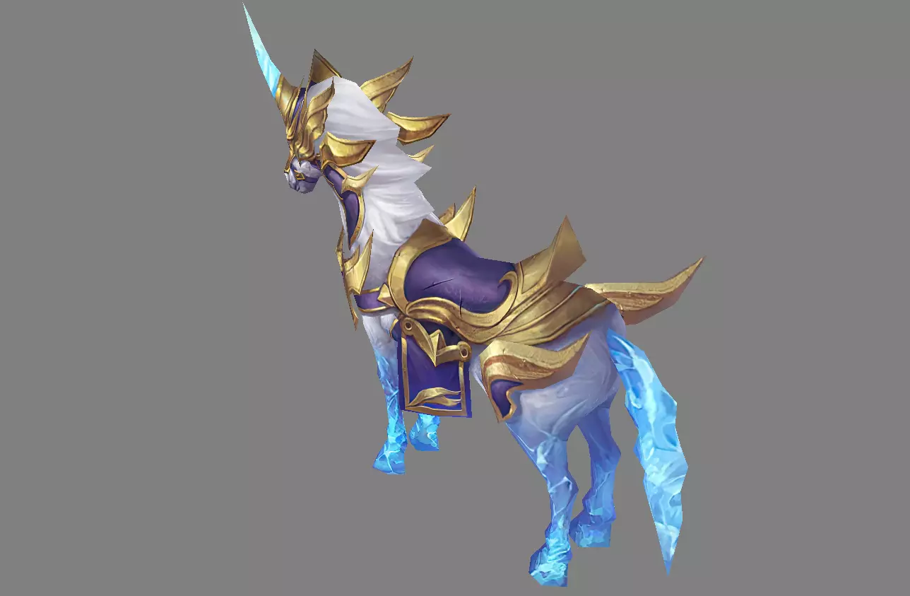 Mount - Horse Type 43 Low-poly 3D model_2