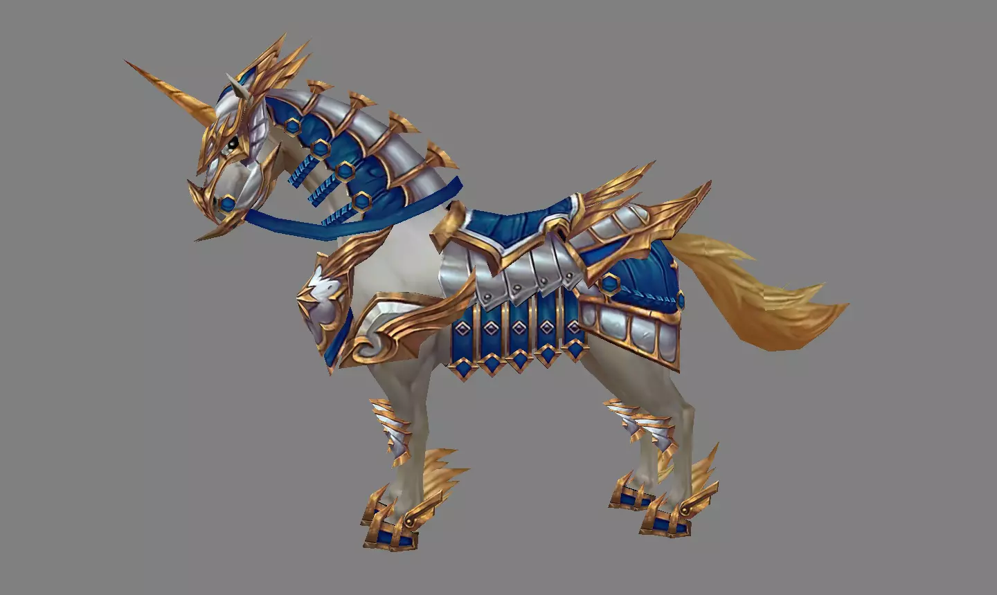 Mount - Horse Type 38 Low-poly 3D model_0