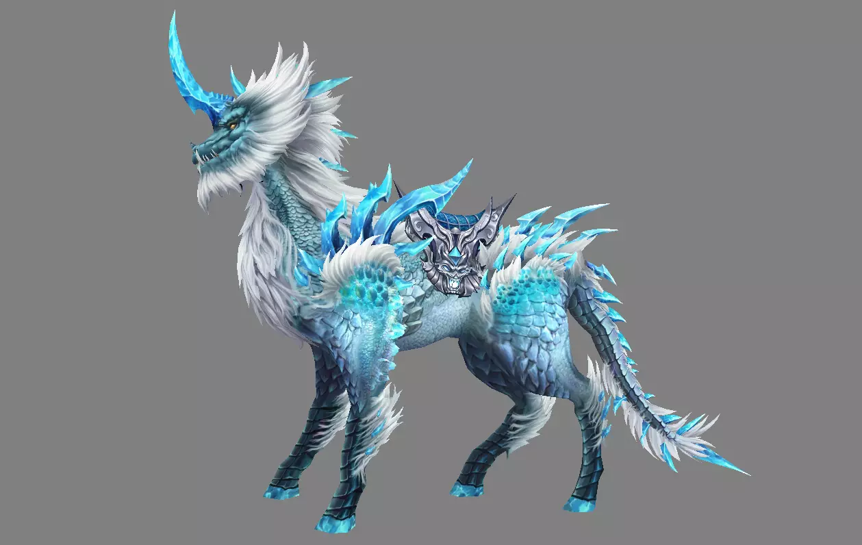 Mount - Horse Type 37 Low-poly 3D model_0