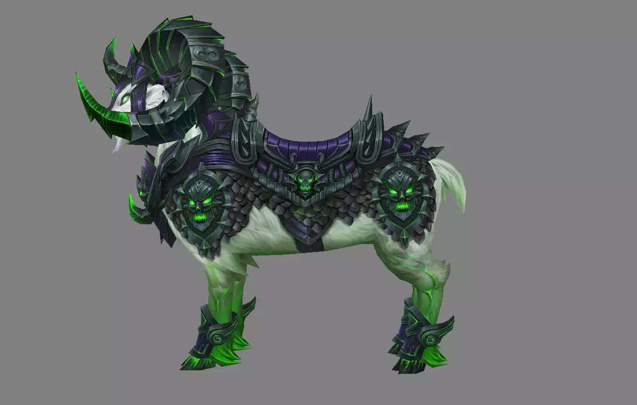 Mount - Horse Type 34 Low-poly 3D model_0