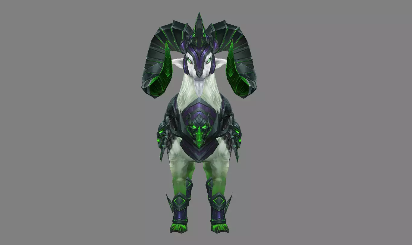 Mount - Horse Type 34 Low-poly 3D model_2