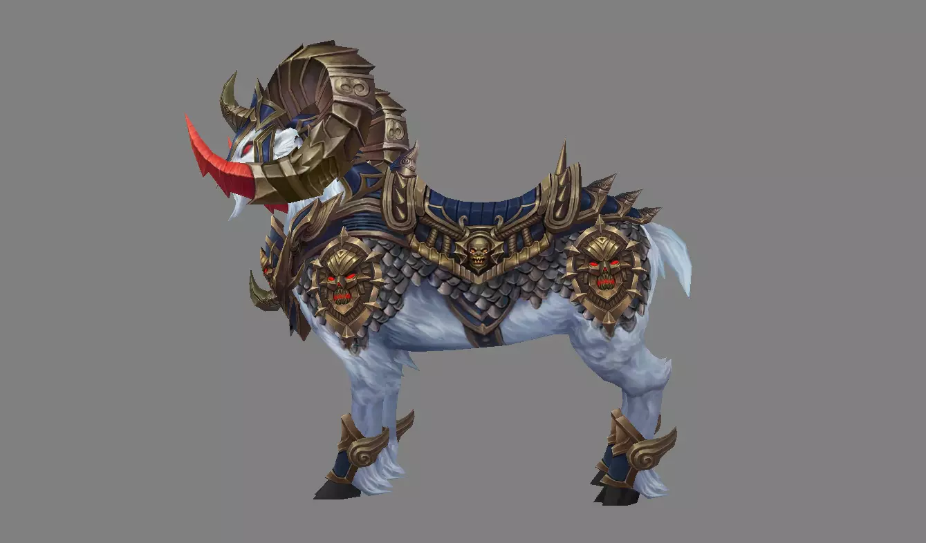 Mount - Horse Type 33 Low-poly 3D model_0