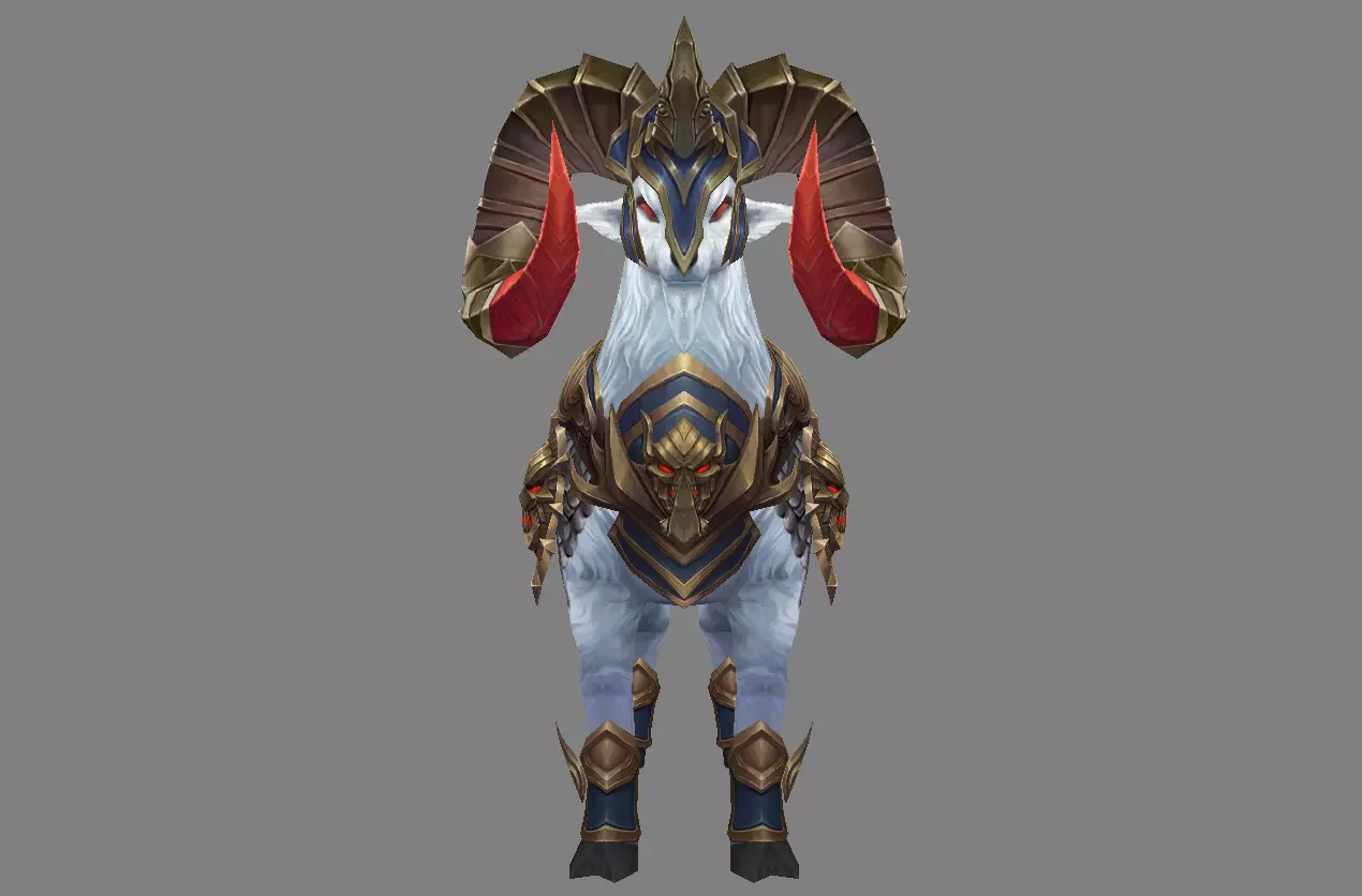 Mount - Horse Type 33 Low-poly 3D model_2