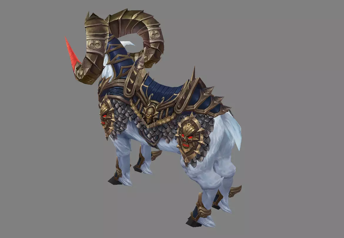 Mount - Horse Type 33 Low-poly 3D model_3