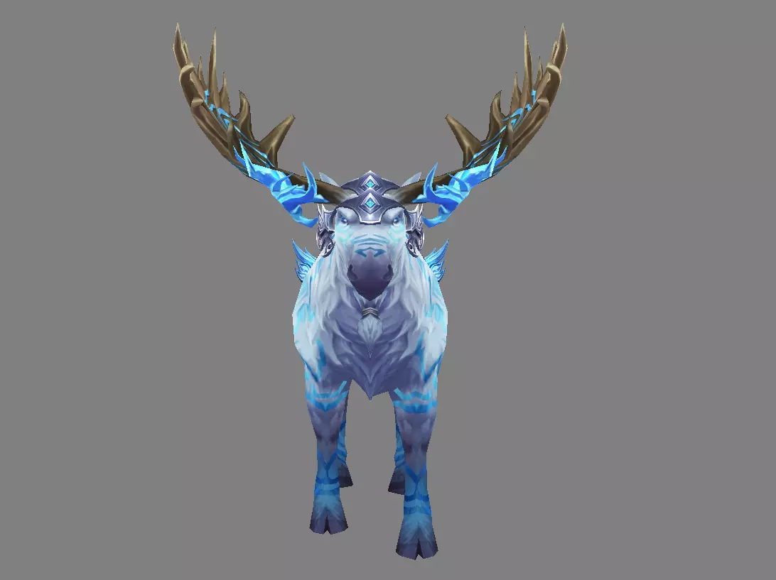 Mount - Horse Type 28 Low-poly 3D model_2