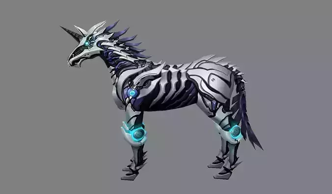 Mount - Horse Type 27 Low-poly 3D model