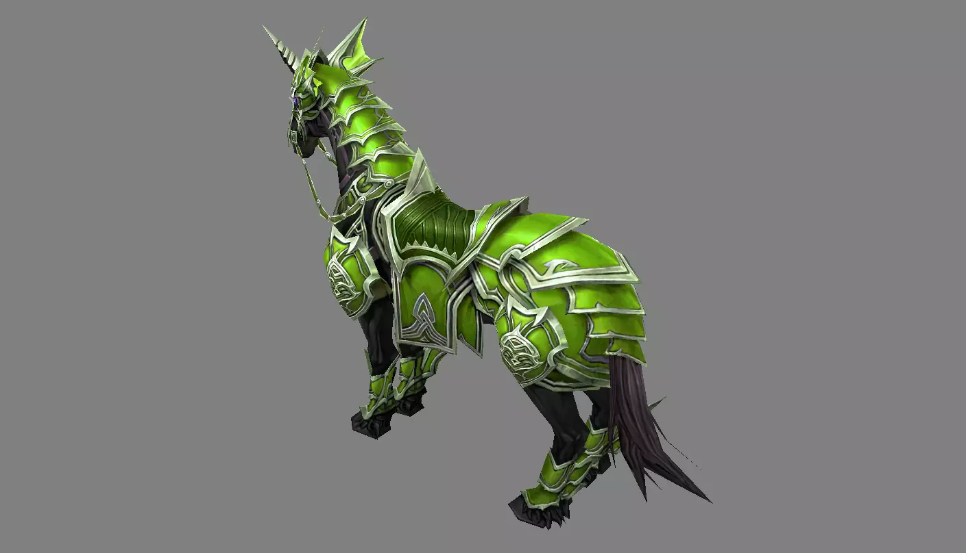 Mount - Horse Type 23 Low-poly 3D model_3