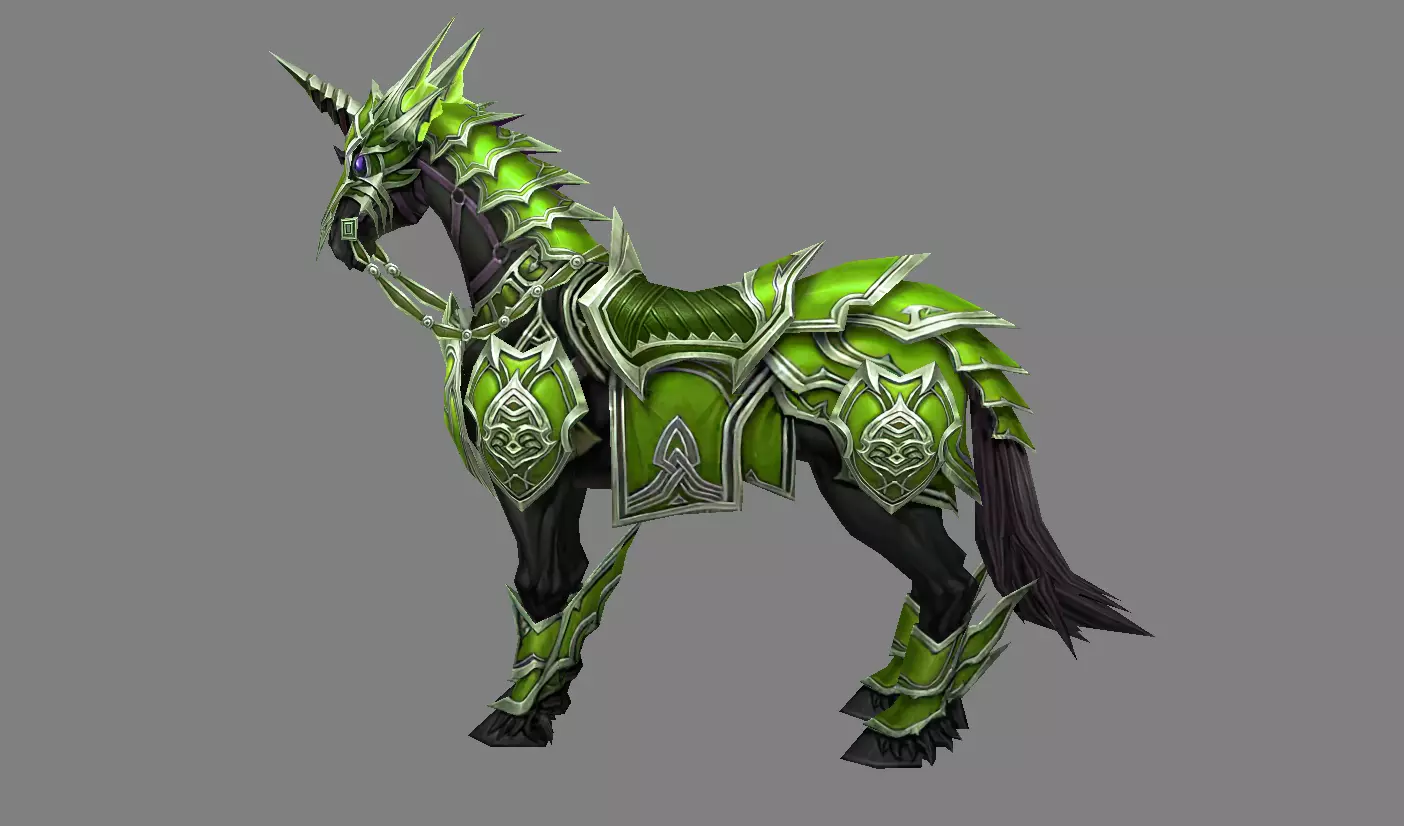 Mount - Horse Type 23 Low-poly 3D model_0