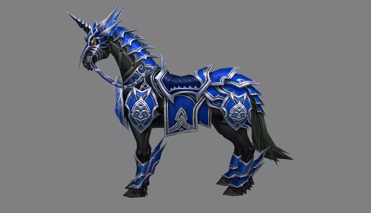 Mount - Horse Type 21 Low-poly 3D model_0