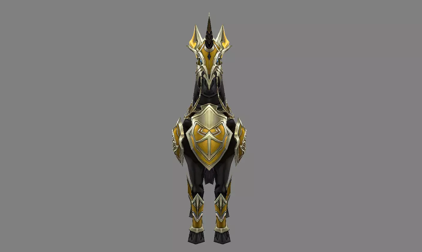 Mount - Horse Type 20 Low-poly 3D model_2