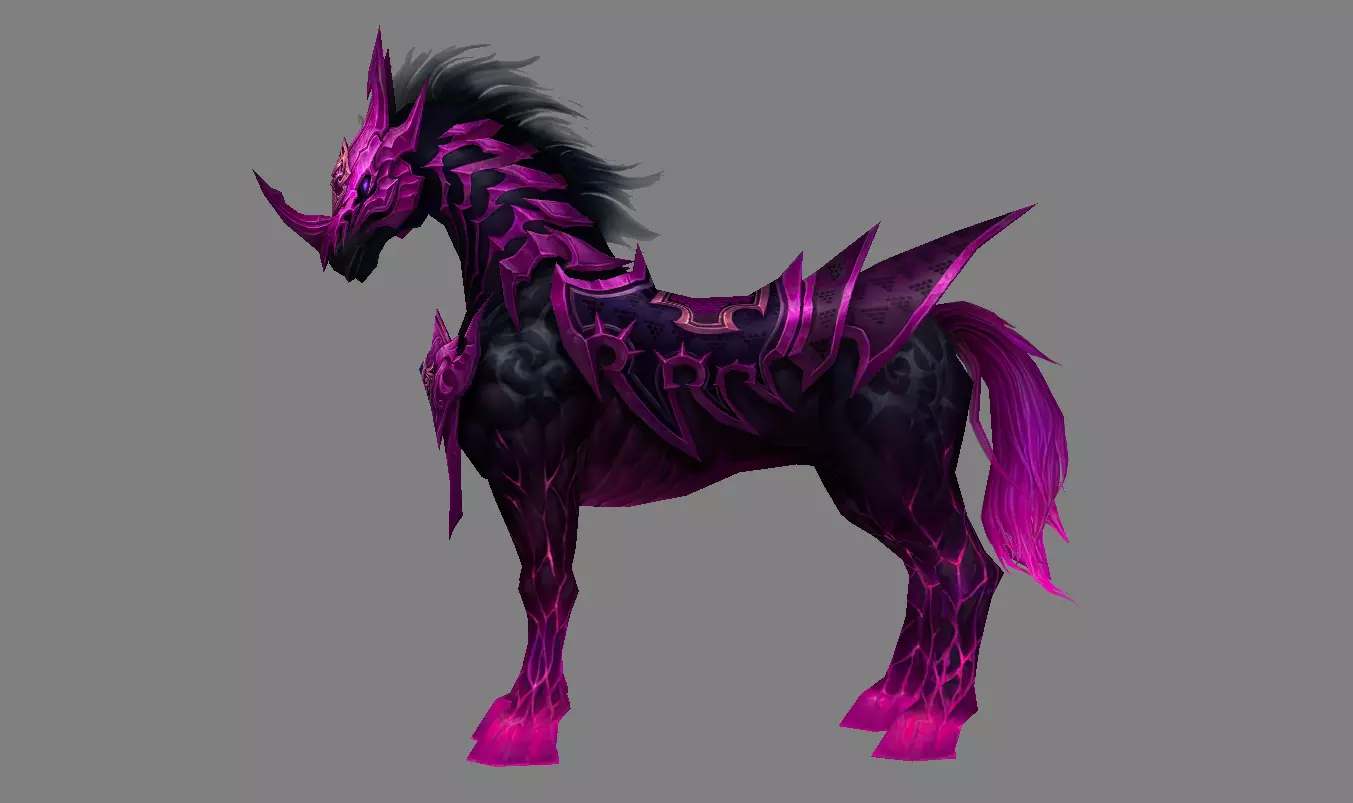 Mount - Horse Type 16 Low-poly 3D model_0