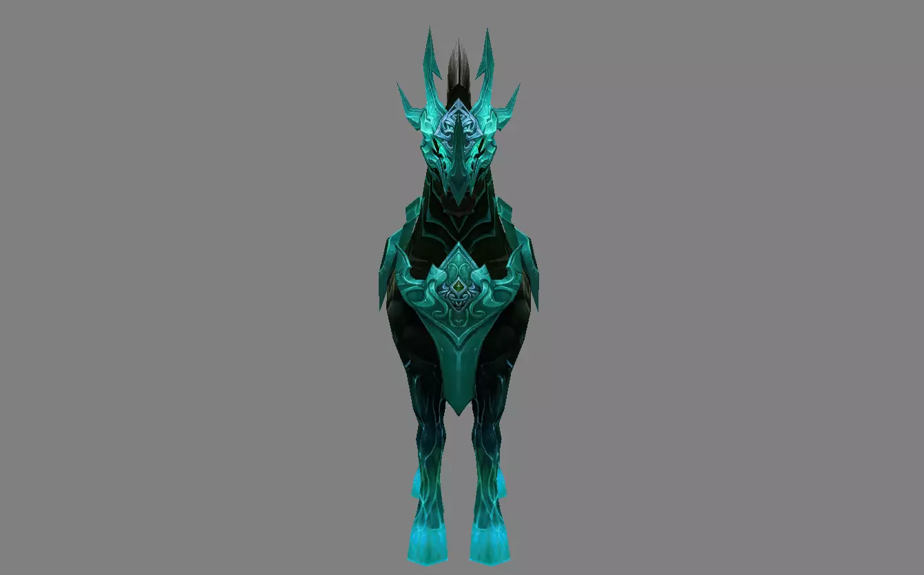 Mount - Horse Type 13 Low-poly 3D model_2