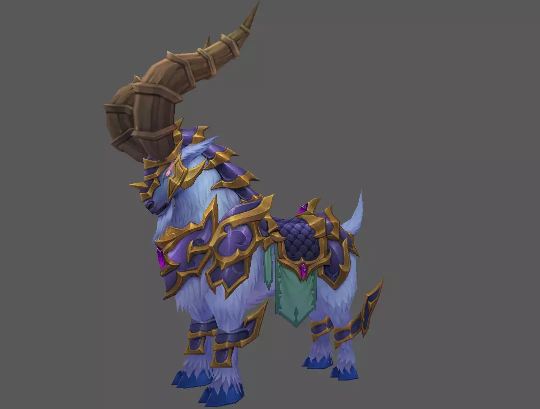 Mount - Horse Type 05 Low-poly 3D model_0