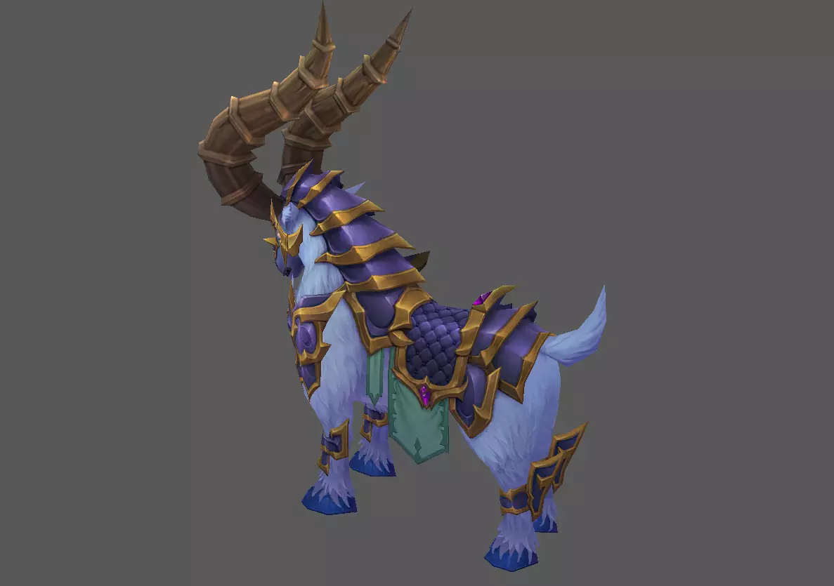 Mount - Horse Type 05 Low-poly 3D model_3