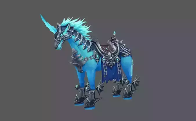 Mount - Horse Type 01 Low-poly 3D model