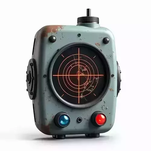 Retro Signal Detector 3D Model SciFi Locator Prop Low-poly 3D model Retro Signal Detector 3D Model SciFi Locator Prop Low-poly 3D model