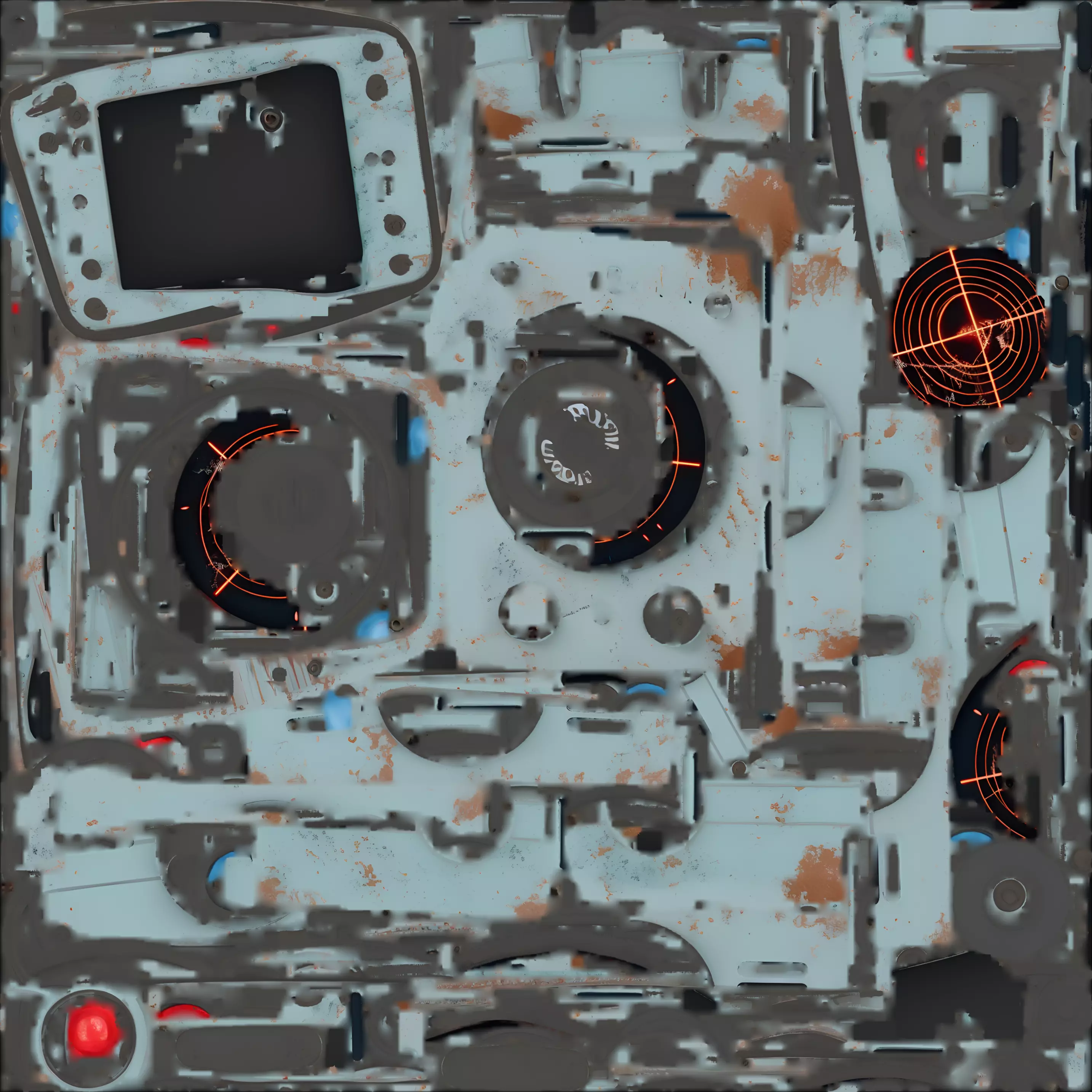 Retro Signal Detector 3D Model SciFi Locator Prop Low-poly 3D model_1