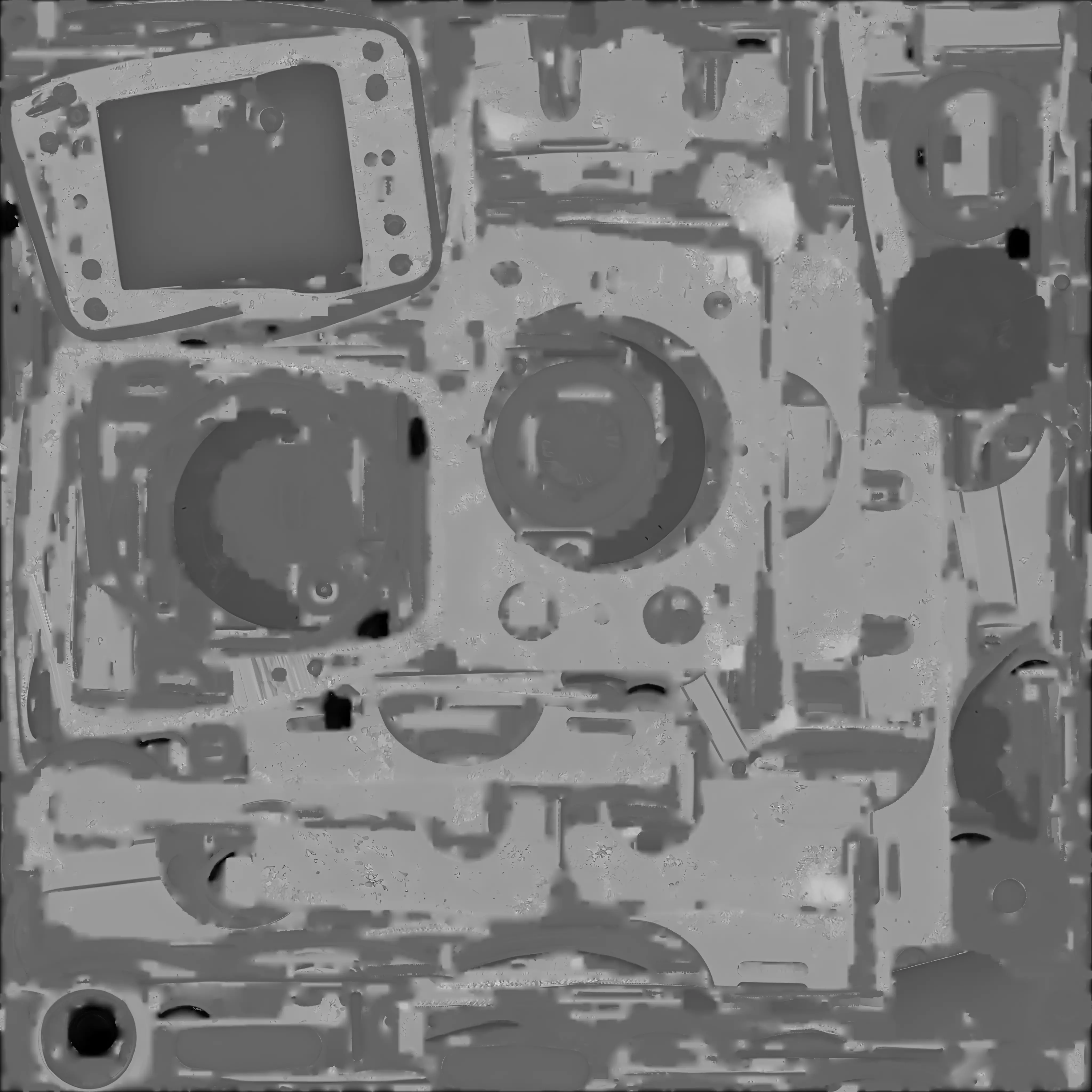 Retro Signal Detector 3D Model SciFi Locator Prop Low-poly 3D model_4