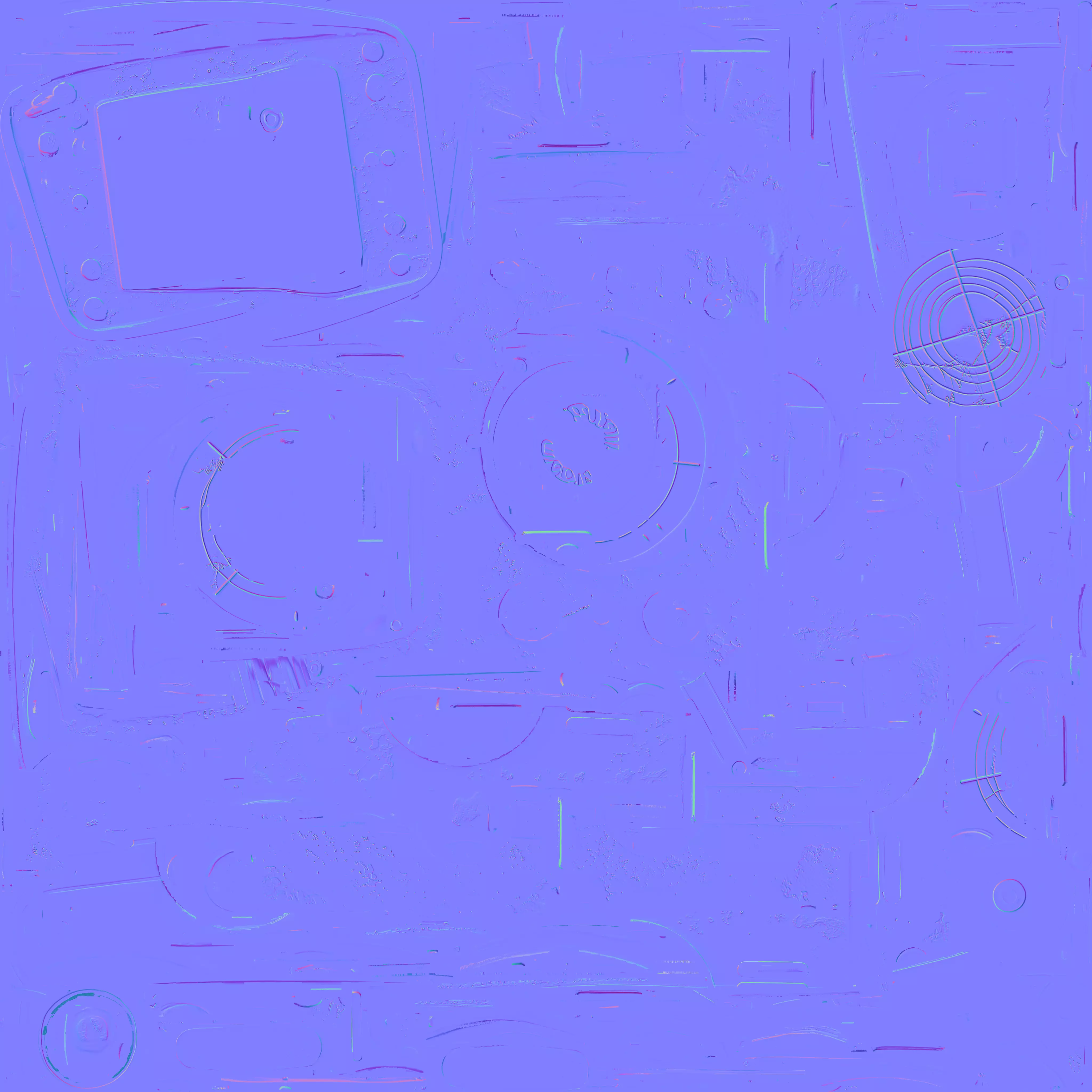 Retro Signal Detector 3D Model SciFi Locator Prop Low-poly 3D model_3