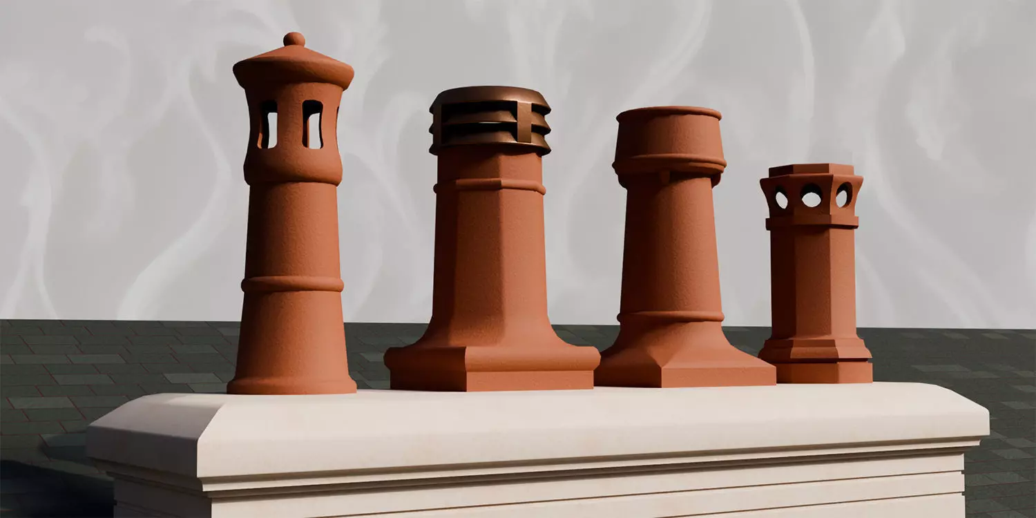 110 Neoclassical Colonial Architectural building elements  Low-poly 3D model_10