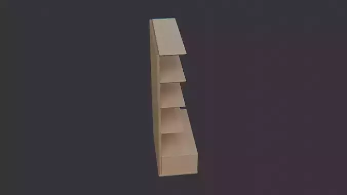 Choco Wood Shop Shelf Cabinet Display