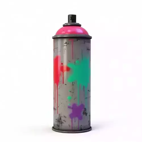 Urban Graffiti Spray Can 3D Model Street Art Prop Low-poly 3D model Urban Graffiti Spray Can 3D Model Street Art Prop Low-poly 3D model