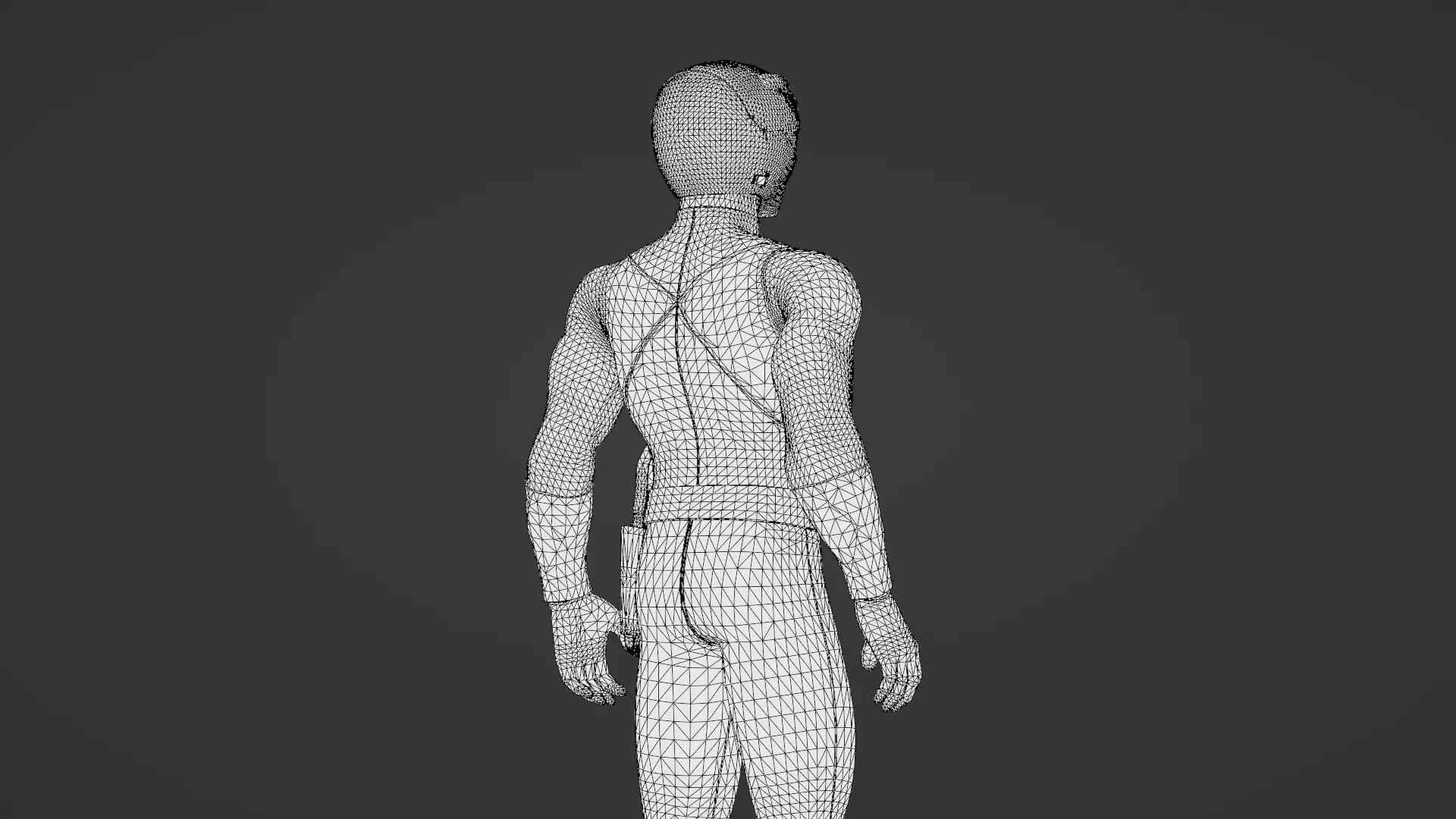 Blue Ranger 3D ModelPower Rangers Rigged Animated Low-poly 3D model_27