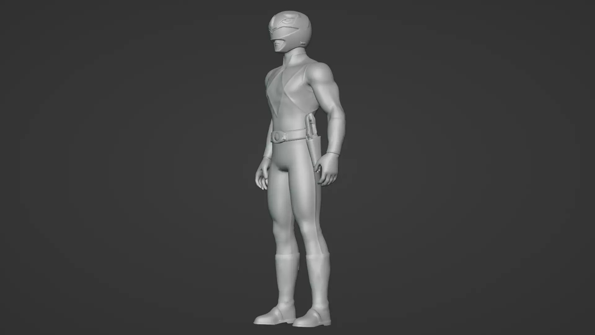 Blue Ranger 3D ModelPower Rangers Rigged Animated Low-poly 3D model_17