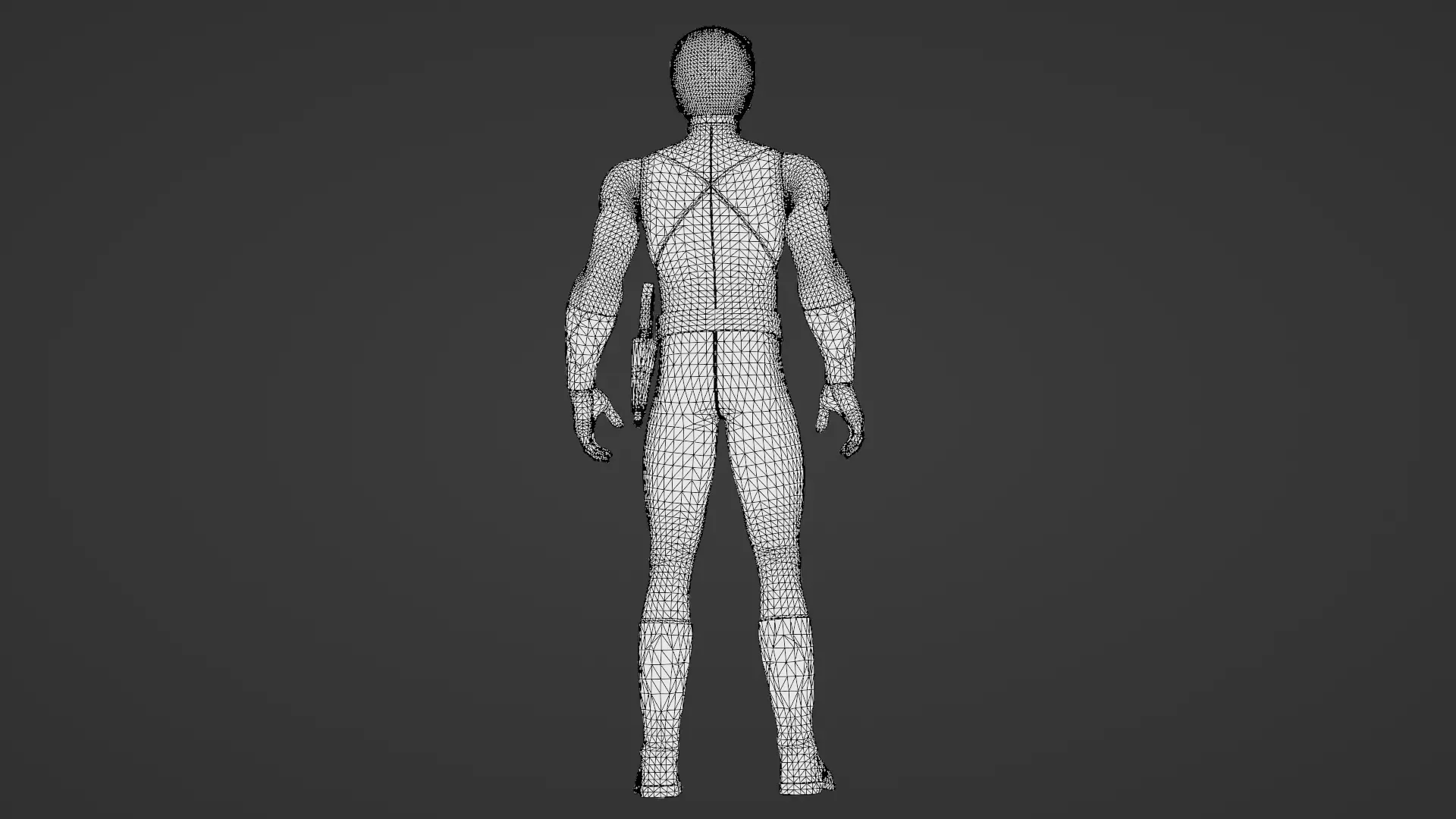 Blue Ranger 3D ModelPower Rangers Rigged Animated Low-poly 3D model_31