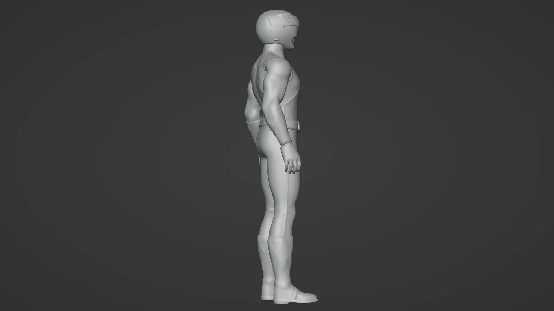 Blue Ranger 3D ModelPower Rangers Rigged Animated Low-poly 3D model_20