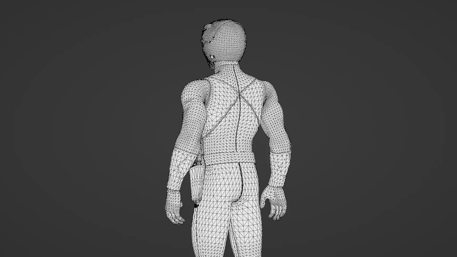 Blue Ranger 3D ModelPower Rangers Rigged Animated Low-poly 3D model_25